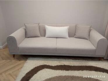 диван с подушками: Раскладной диван, Новый — 1