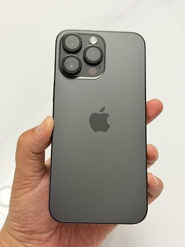IPhone 14 Pro Max, Б/у, 256 ГБ, Black Titanium, Защитное стекло, Чехол, Кабель, 89 %