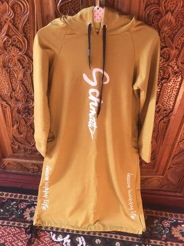 цветом зеленого: Повседневное платье, Осень-весна, Футер, Спортивное, Стандарт — 2