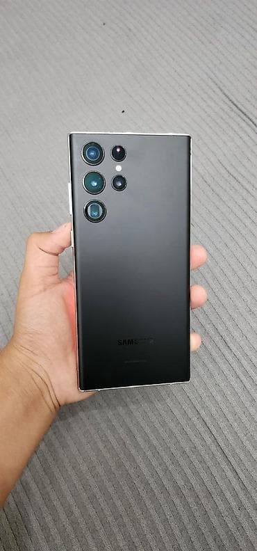 ссд 256: Samsung Galaxy S22 Ultra, Б/у, 256 ГБ, цвет - Черный, 1 SIM — 2