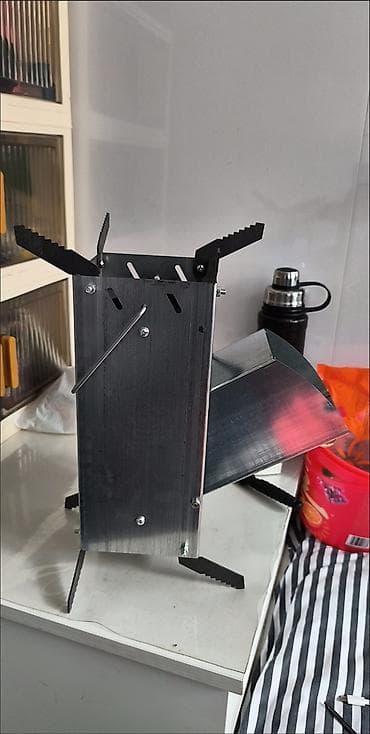 куплю лотки: Портативная печь-ракета (rocket stove) для кемпинга и готовки на — 10