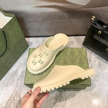 Сабо, 36, 38, 39, Gucci, Новый, цвет - Бежевый, Самовывоз, Платная доставка