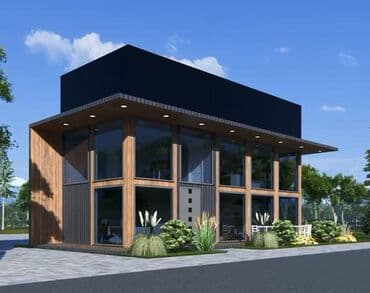 мини контейнер: Мобильное двухэтажное здание из морских контейнеров Продажа целиком — 1