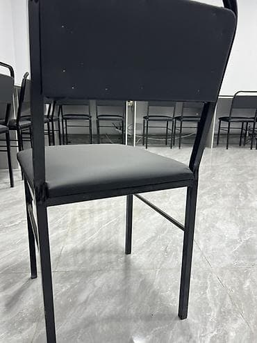 буу стул: Кеңсе эмереги комплекти, Кресло, Металл, түсү - Кара — 9