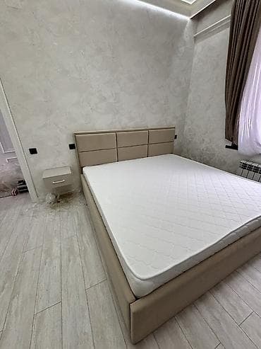Новый !!! Двуспальная мягкая кровать с высоким изголовьем с