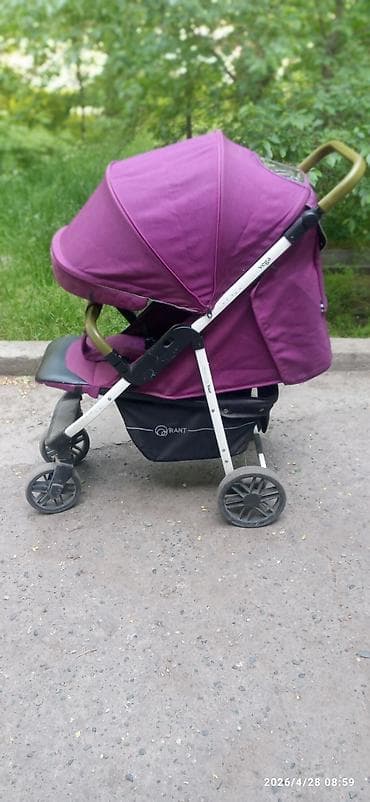 cam коляску 3в1: Прогулочная коляска RANT Vega, фиолетовая - Легкая складная рама из — 3
