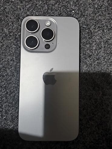IPhone 15 Pro, Б/у, 256 ГБ, Desert Titanium, Чехол, 95 %