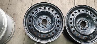 r16 85: Железные Диски R 16 Honda, Комплект, отверстий - 5, Б/у — 4