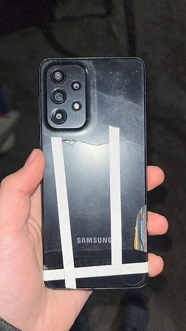 компью: Samsung Galaxy A33 5G, Б/у, 128 ГБ, цвет - Черный, 2 SIM — 2