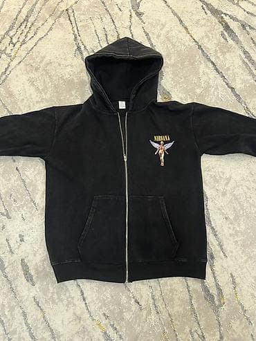 зип худи человек паук: Толстовка на молнии с капюшоном Nirvana “In Utero” - Цвет: черный — 2