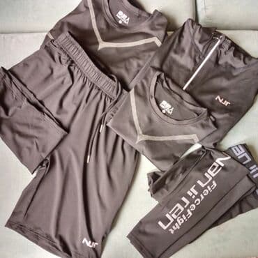 купить спортивный костюм женский недорого от производителя: Мужской спорт костюм, для фитнеса. Цвет черный.Размер L Цена 2500 сом — 2