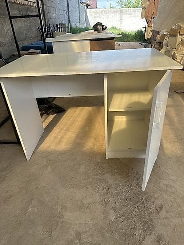 органайзер для рабочего стола: Компьютерный стол, С полками — 4