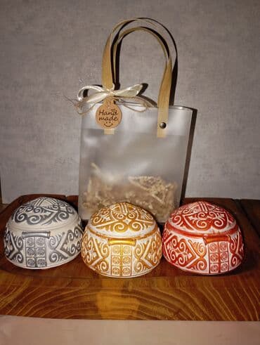 ключи набор: Гипсовые изделия ручной работы — декоративные шкатулки в этническом — 2