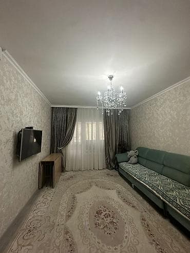 асанбай 105 серии: 3 комнаты, 63 м², 105 серия, 1 этаж, Косметический ремонт — 1