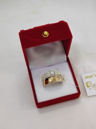 где можно купить обручальные кольца недорого: Кольцо 2в1 Серебро напыление золотом 925 пробы размеры имеются цена — 3