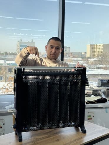 купить масляный обогреватель в бишкеке: Электрический обогреватель Микатермический, Напольный, более 2000 Вт — 2