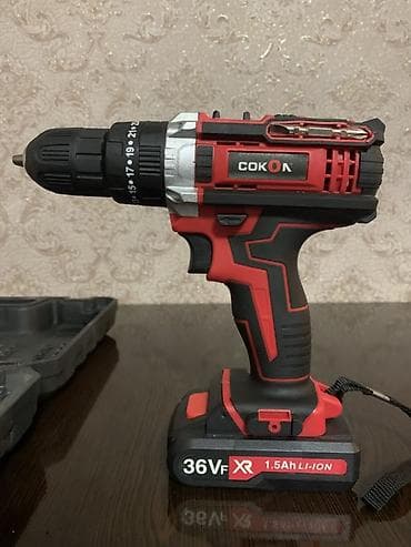 продам перфоратор: Аккумуляторная дрель-шуруповёрт COKON XR 36VF в кейсе Характеристики — 2