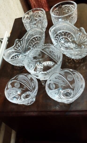 зимние салат: Набор гранёного хрусталя, классическая советская ручная алмазная — 2