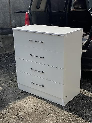 Комоды: Комод для одежды, Новый, Без зеркала, ЛДСП, цвет - Белый, Самовывоз, Бесплатная доставка, Платная доставка — 3