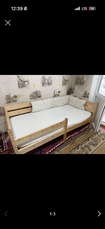 каляска арзан: Коляска 3/1 и кровать 10000 сом — 1