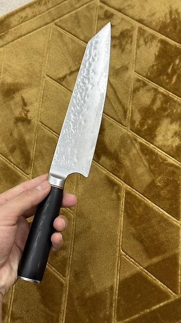 бутыль стеклянная: Кухонный нож шефа (gyuto) в подарочной коробке. - Клинок: широкий, с — 3