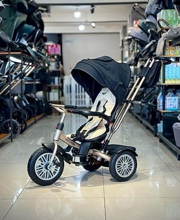 велоколяска цена: Детский трехколесный велосипед-коляска с родительской ручкой - Формат — 1