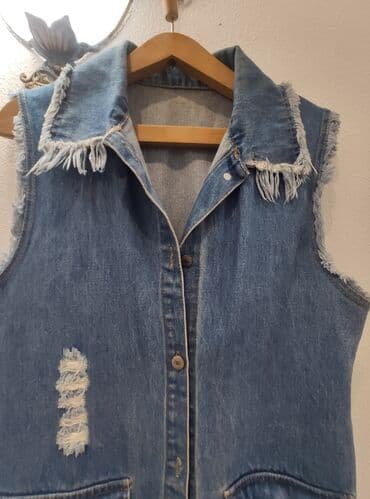 штапель узбекский фасоны платьев для дома: Другие жилеты XL, цвет - Голубой — 5