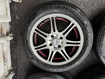 трактор кун: Колеса в сборе 185 / 60 / R 15, Лето, Комплект, Легковые, Литые, отверстий - 8 — 2