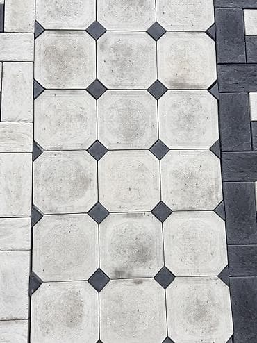 бетон кесебиз: Евробрусчатка, Орнамент, Бетондон, Куюлган, Жаңы — 10