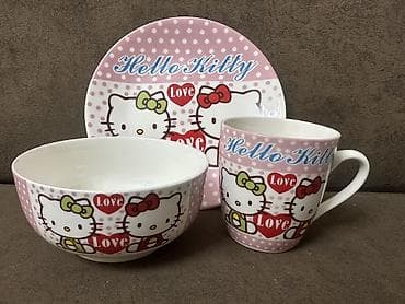 посуда мадонна цена: Посуда для детей Hello Kitty, керамика ! ! В комплекте: - кружка с — 3