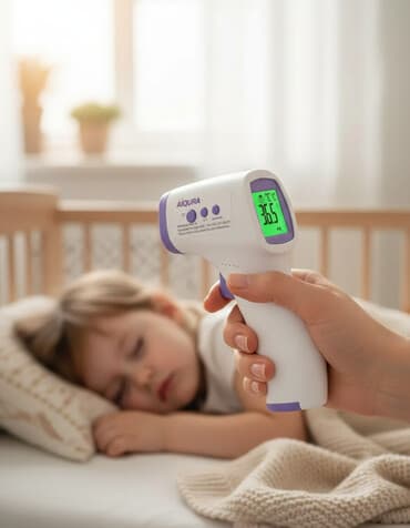 тепловизор медицинский для измерения температуры тела: Бесконтактный термометр новый, оптом и в розницу, качество отличное — 1