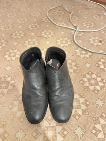 ботинки кожа мужские: Кожаные мужские ботинки-ботильоны черного цвета. - Материал верха — 2