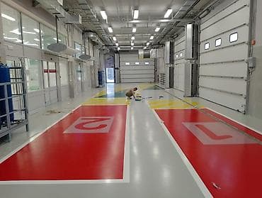 маникюрный салон: Эпоксидная наливной пол КВ-1м 4500 - Покрытие пола: износостойкое — 9