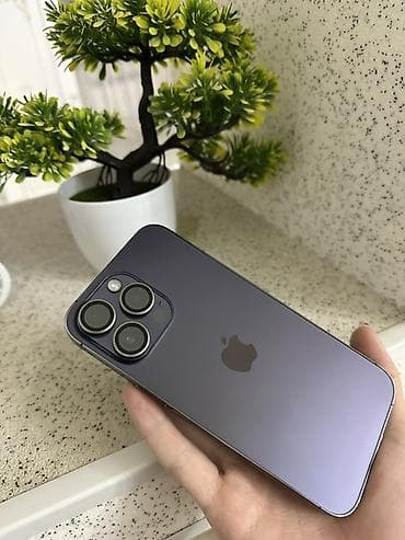IPhone 14 Pro Max, Б/у, 128 ГБ, Deep Purple, Коробка, 79 % — 2