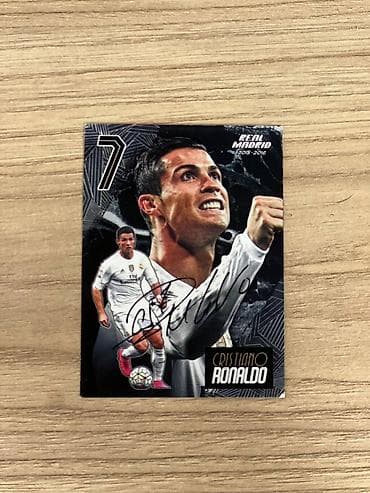 карточки футбольные: Коллекционная карточка Cristiano Ronaldo — Real Madrid 2015–2016. - — 1