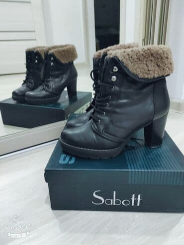 сапоги зимние женские натуральная кожа натуральный мех распродажа: Зимние ботильоны Турция. 39 размер Натуральная кожа Натуральный — 1