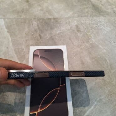 бу телефоны в ош: IPhone 16 Pro Max, Б/у, 256 ГБ, Desert Titanium, Коробка, 100 % — 4