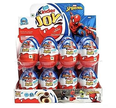 Kinder Joy “Spider‑Man” — набор шоколадных яиц с игрушкой внутри