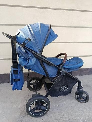 детская коляска chicco simplicity: Прогулочная коляска Sweet Baby (SB) в синем цвете.Состояние.Б.у — 3