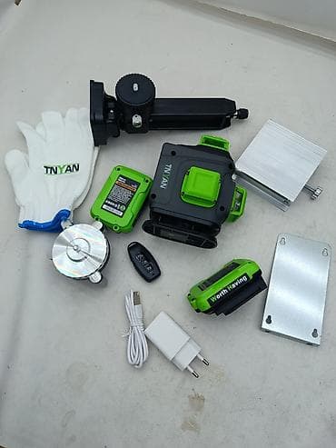 third edition solutions: Лазерный уровень 4D (зеленый луч) в комплекте с кейсом и аксессуарами — 6