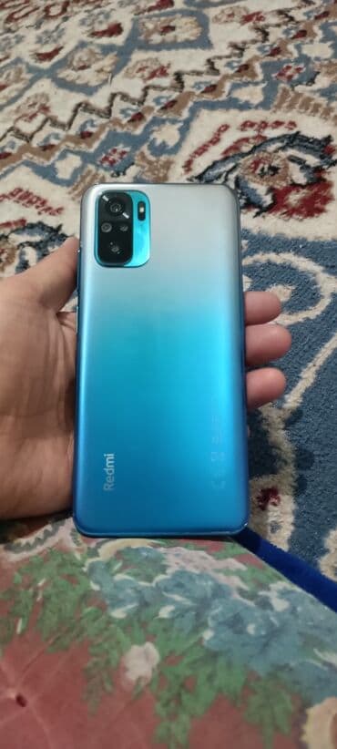 redmi 11 note: Redmi, Redmi Note 10, Колдонулган, 128 ГБ, түсү - Көгүлтүр, 2 SIM — 4