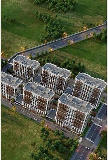55: 1 комната, 57 м², Элитка, 2 этаж, Готовая ПСО (под самоотделку) — 2