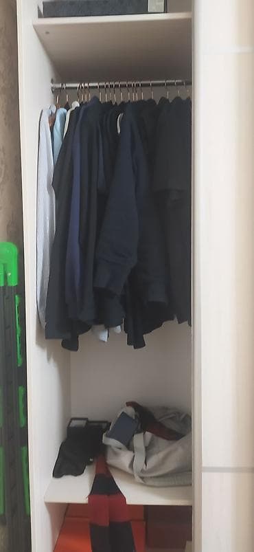 шкаф купить: Шкаф-купе с раздвижными дверями, светлый дуб/бейдж - Конструкция: 3 — 2