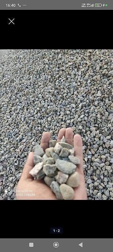 Щебень, Для дренажных систем, Насыпью, Камаз