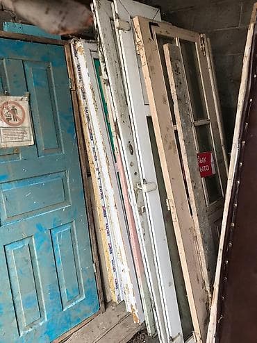 Б/у двери, окна, вместе с коробкой и без, г. Кант, цена за одну дверь