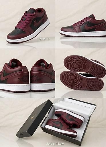 Жеке буюмдар: Продам Air Jordan 1 Low (бордовые с черным), 37 размер Абсолютно новые — 2