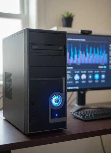 Компьютер, ядер - 8, ОЗУ 8 ГБ, Для работы, учебы, Б/у, AMD Ryzen 5, AMD Radeon RX 580, SSD