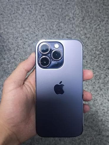face: IPhone 14 Pro, Б/у, 256 ГБ, Deep Purple, 78 % — 2