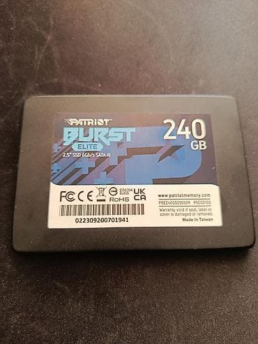 Накопитель для ПК, Б/у, Patriot, SSD, 256 ГБ, 2.5", Для ПК