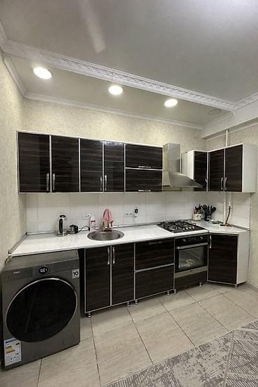 Терезелер жана комплектөөчүлөр: Ашкана гарнитуру, түсү - Күрөң, Металл — 2